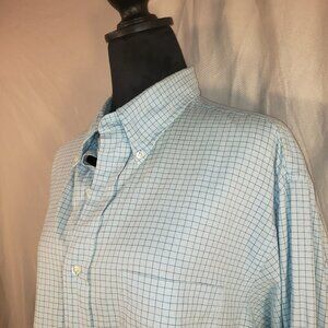 Brooks Brothers Light Blue Checks Button-Down Shirt - 16 1/2-4